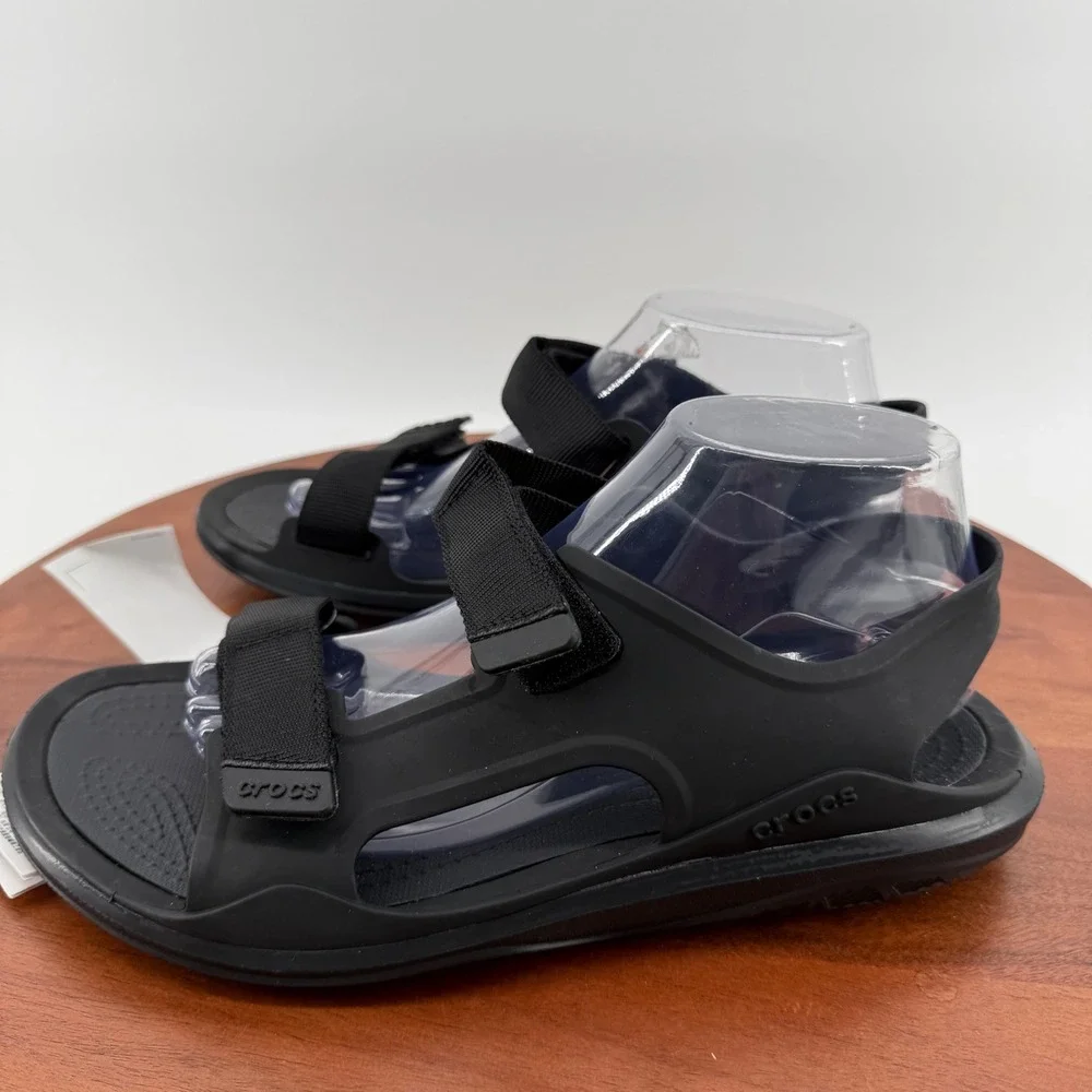 Crocs Swiftwater Expedition Sandal Black Adjustable Sport Water Shoe Mens 8